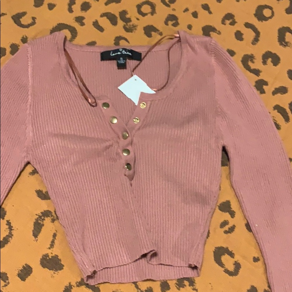 Purple long sleeve shirt